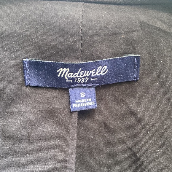 MADEWELL black tux blazer size 8 - Picture 5 of 10